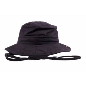 Black bucket fishing hat